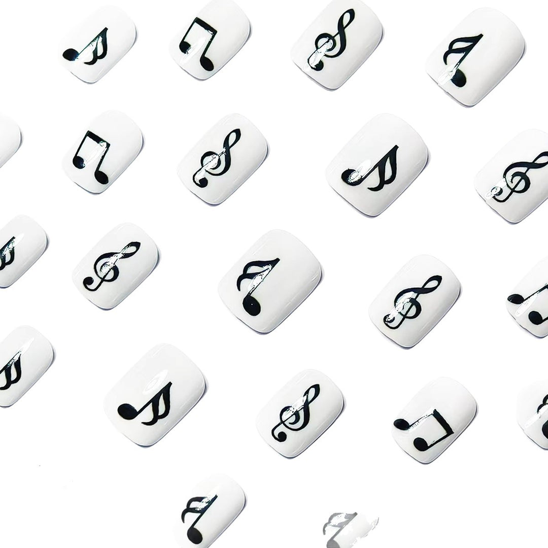 Artificial nails with music motif Kalsten