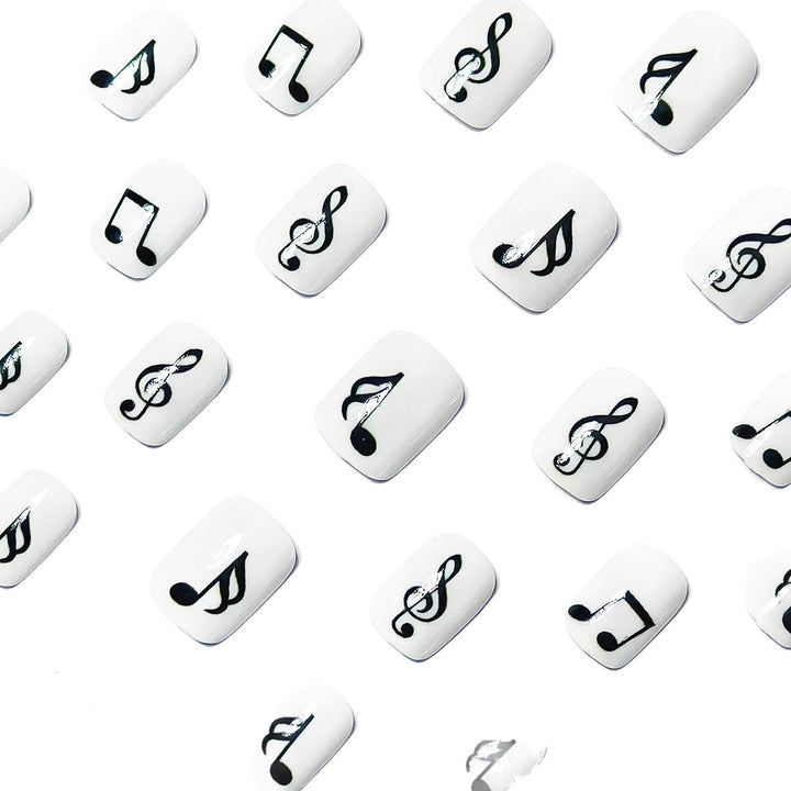 Artificial nails with music motif Kalsten