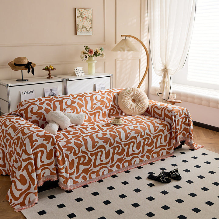 Artistic Patterned Sofa Throw Blanket