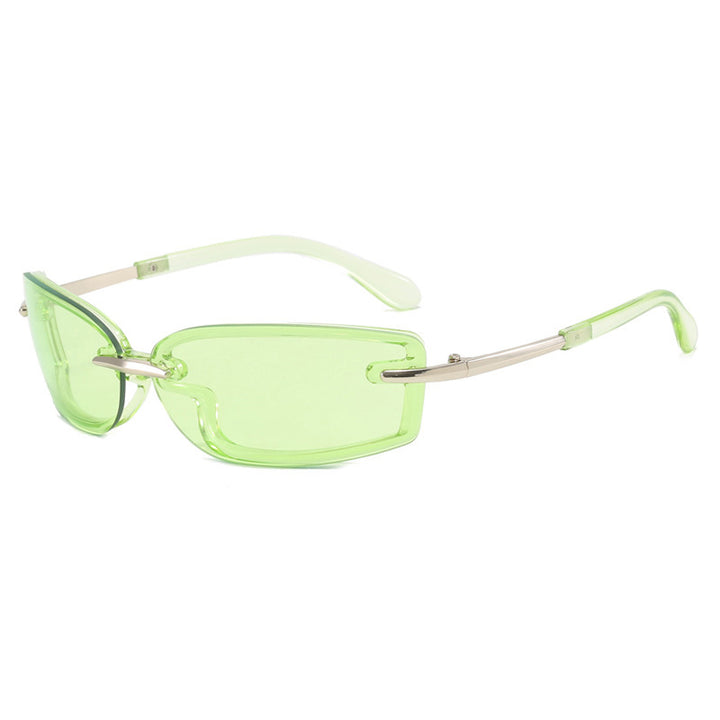 Women's fashionable sunglasses in futuristic design and transparent frame Kalsten