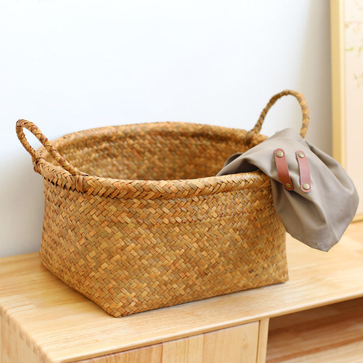 Eco-Friendly Round Woven Storage Basket Kalsten