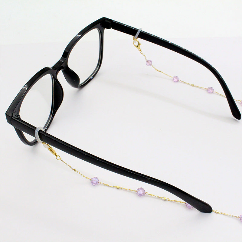 Elegant Crystal-Designed Eyewear Chain Kalsten