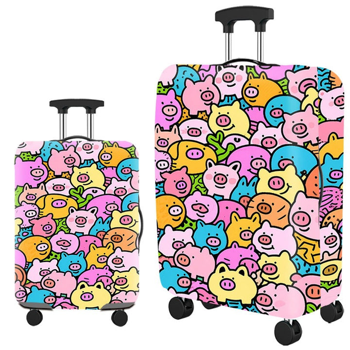 Artistic Cat-Themed Hard Shell Suitcase Kalsten
