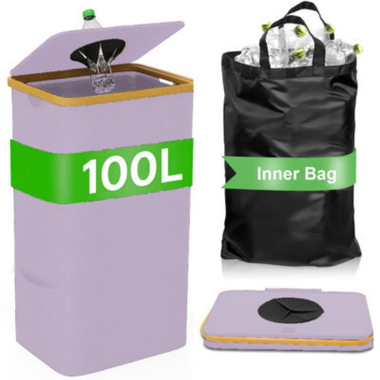 Multifunctional laundry storage box with bamboo lid Kalsten