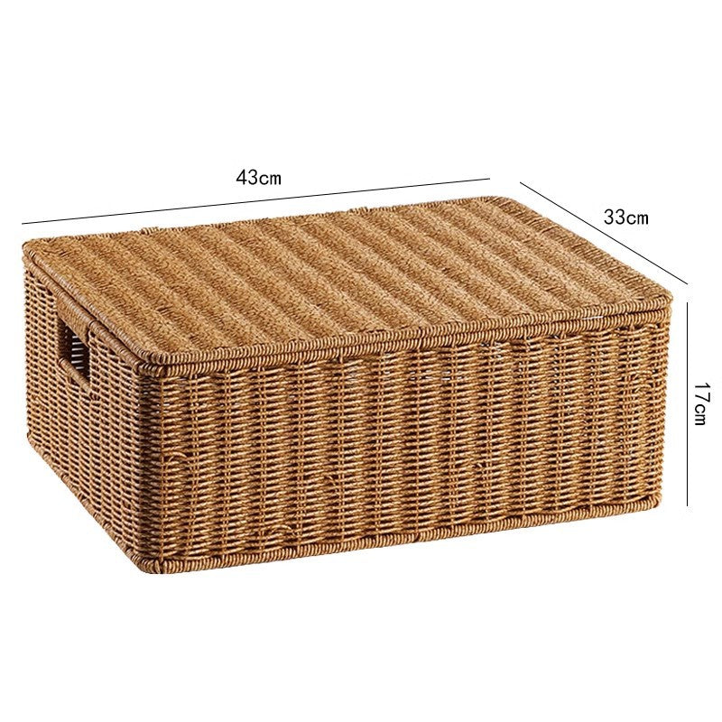 Handwoven Wicker Storage Chest Kalsten