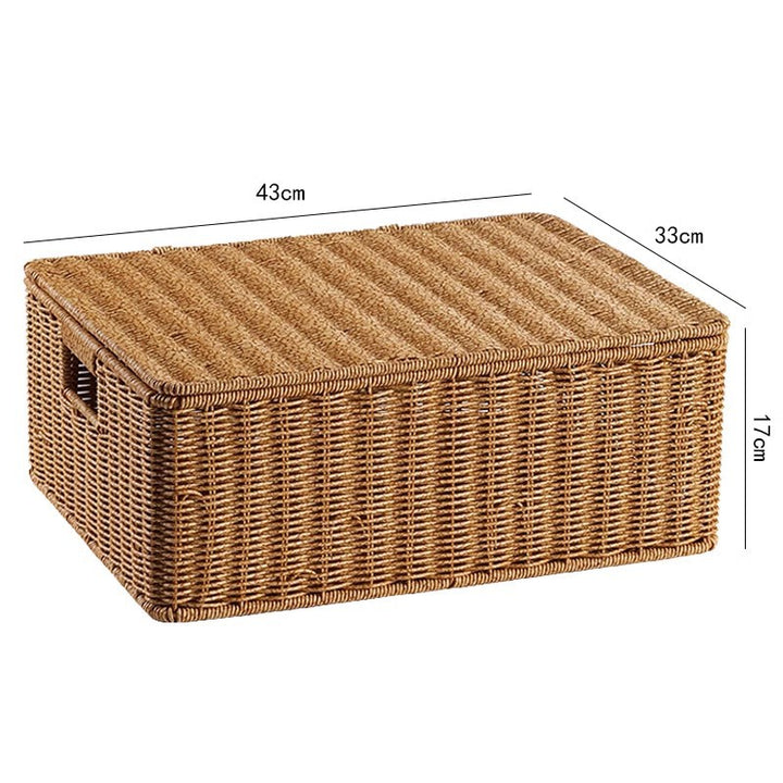 Handwoven Wicker Storage Chest Kalsten