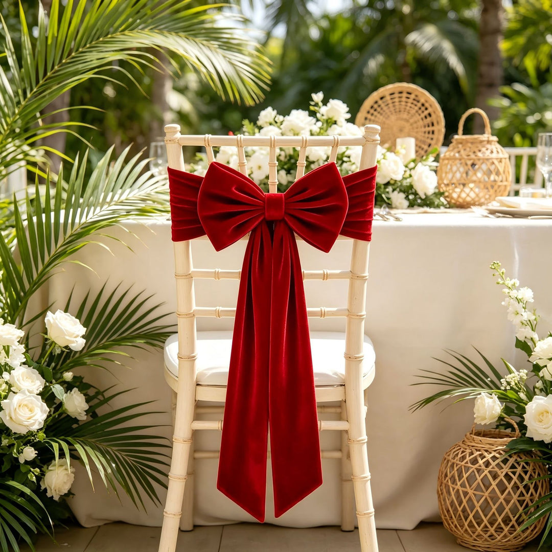 Chair bows decoration