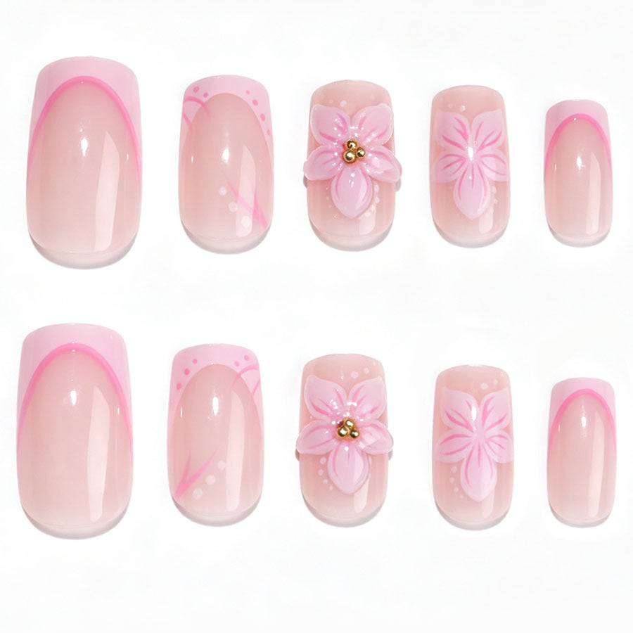 Artistic Floral Press-On Nail Art Kit Kalsten