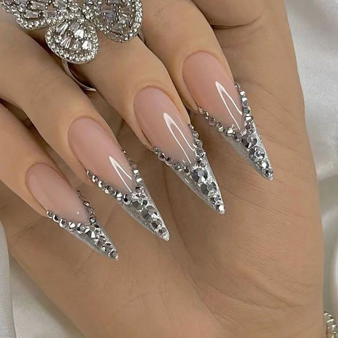 Glamorous Stiletto Nail Art Extensions Kalsten