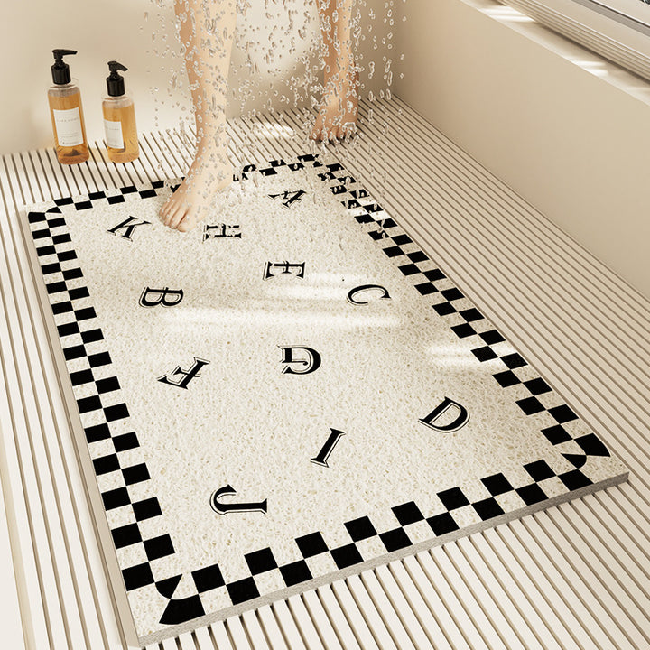 Slip-Resistant Geometric Bath Mat Kalsten
