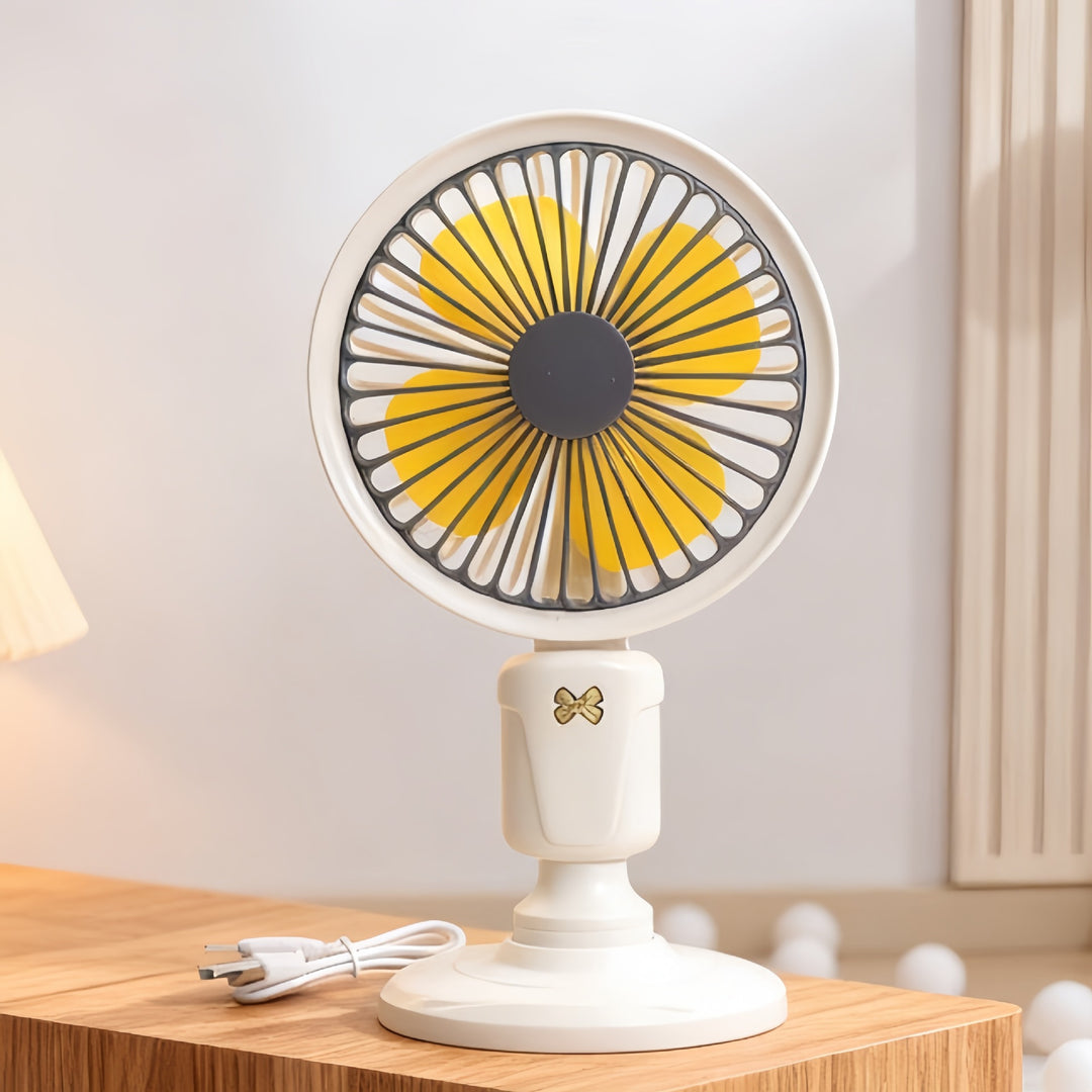 Ladies Portable Table Fan in Playful Design Kalsten