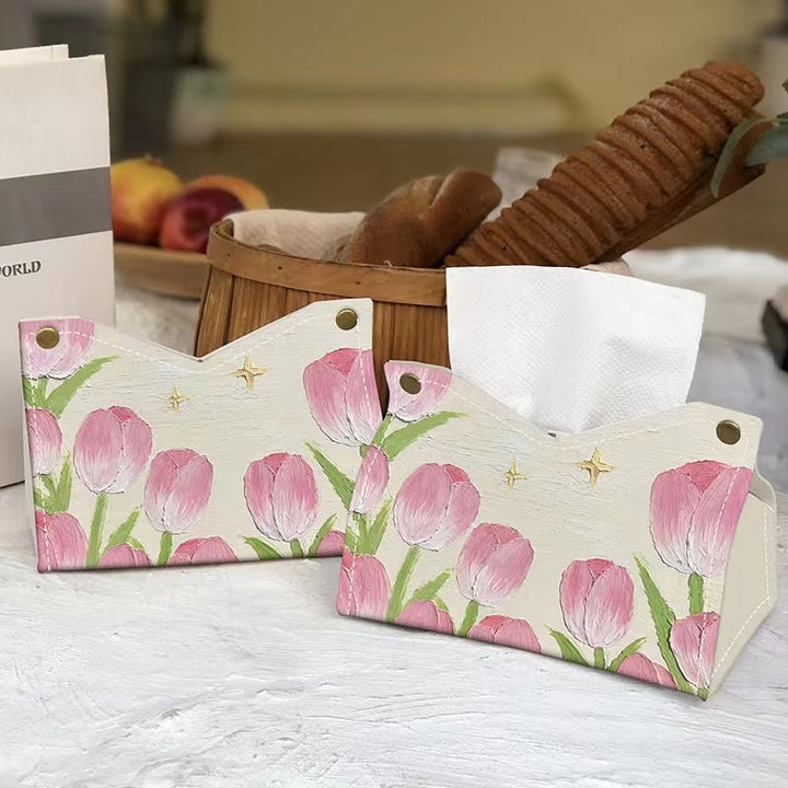 Artistic Floral Tissue Box Cover Kalsten