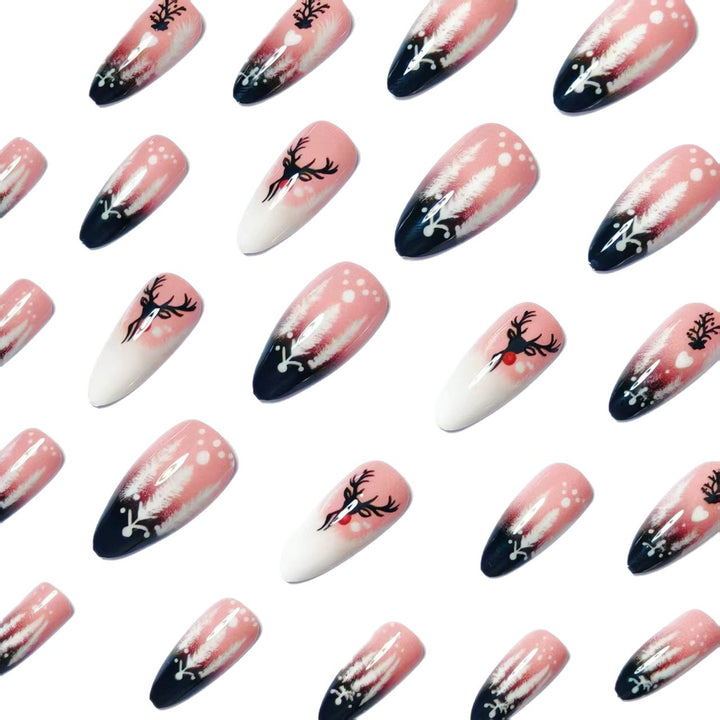 Festive Winter-Themed Nail Art Kalsten