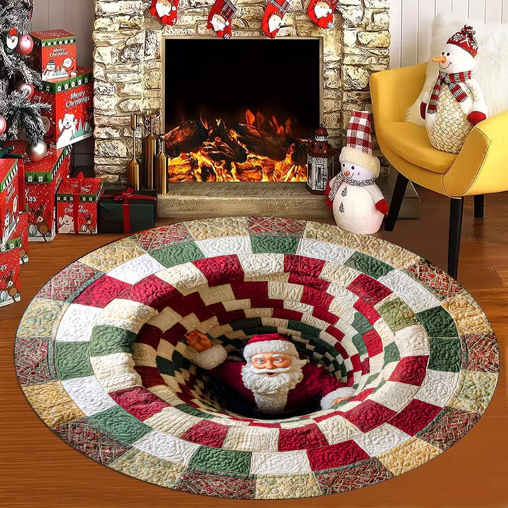 Christmas Santa Claus Themed Area Rug