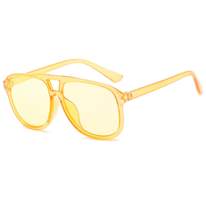 Women's fashionable sunglasses in transparent design with colored lenses Kalsten