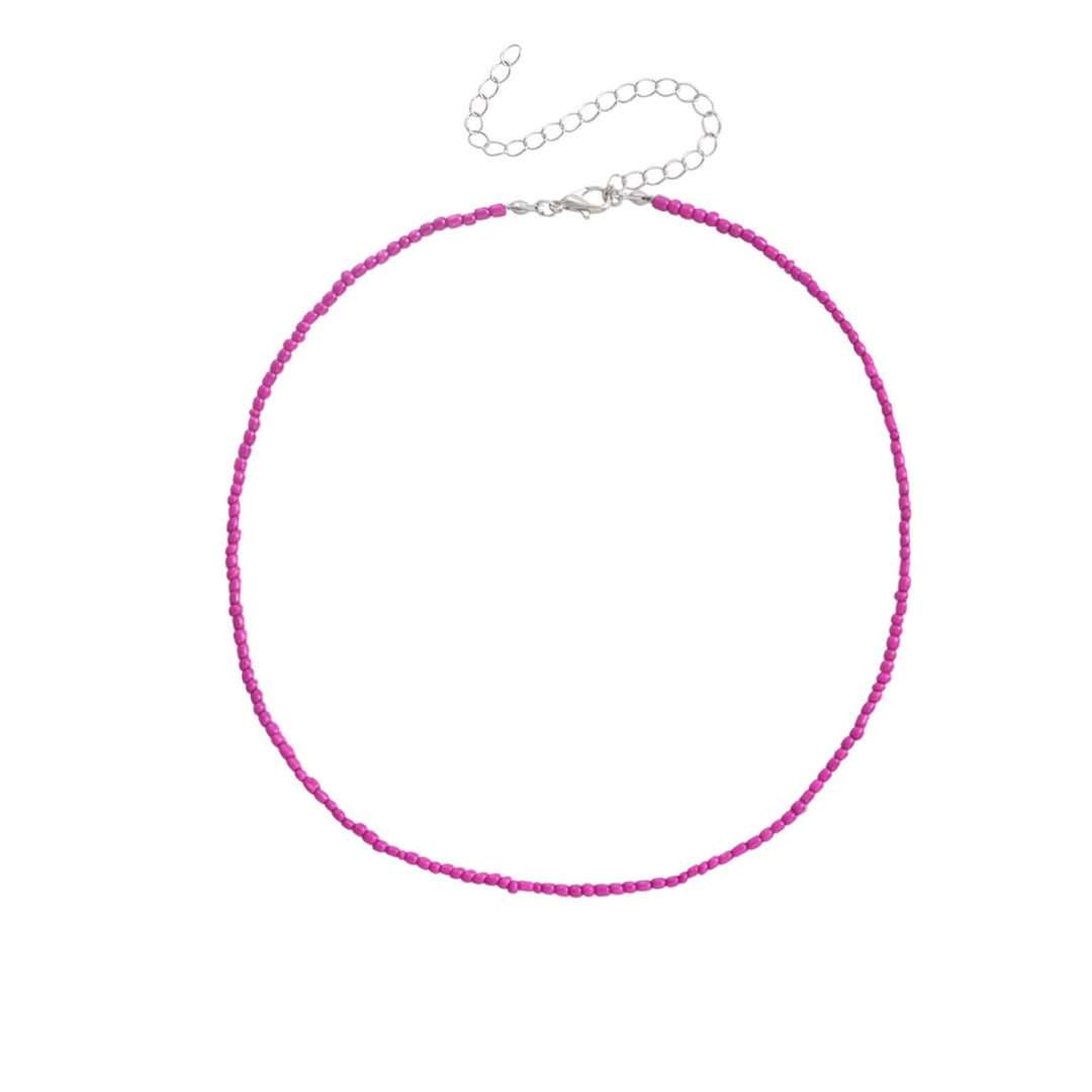 Colorful Beaded Choker Necklace Kalsten