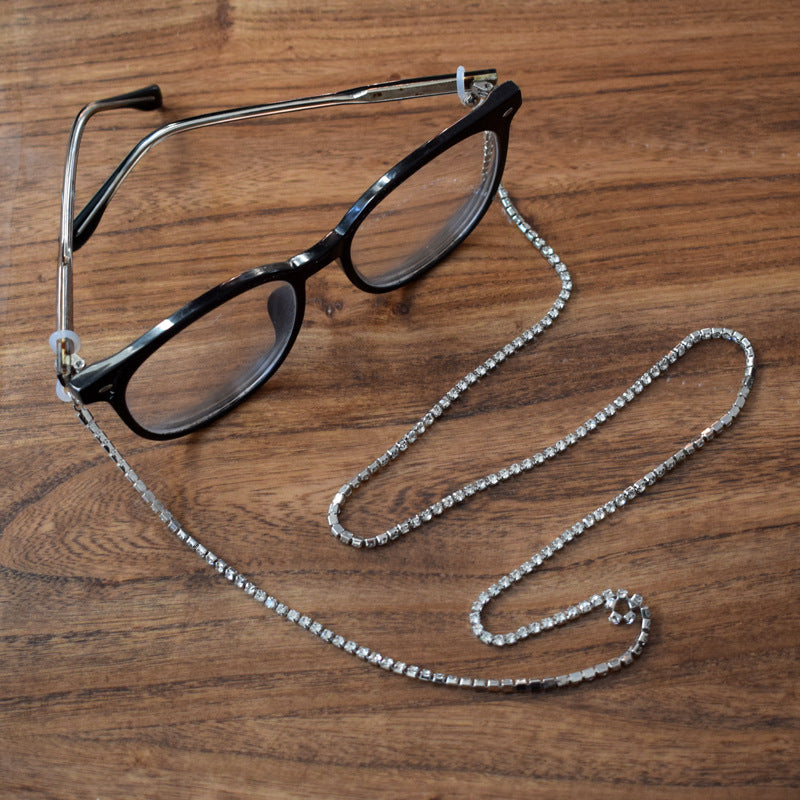 Glamorous Crystal-Accented Eyewear Chain Kalsten
