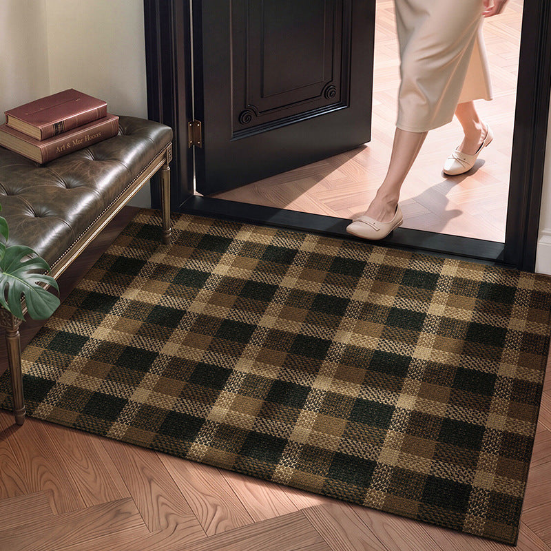 Plaid Pattern Welcome Mat Kalsten