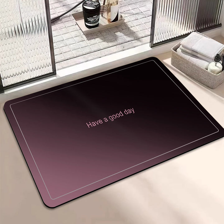 Motivational Phrase Bath Mat Kalsten