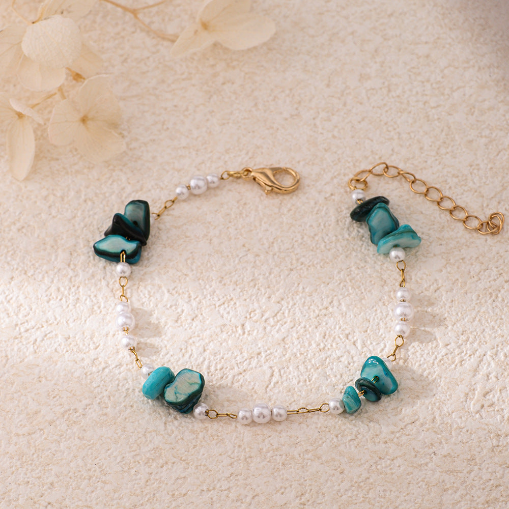 Chic Pearl and Gemstone Bracelet Kalsten