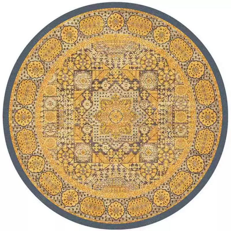 Round Vintage Area Rug