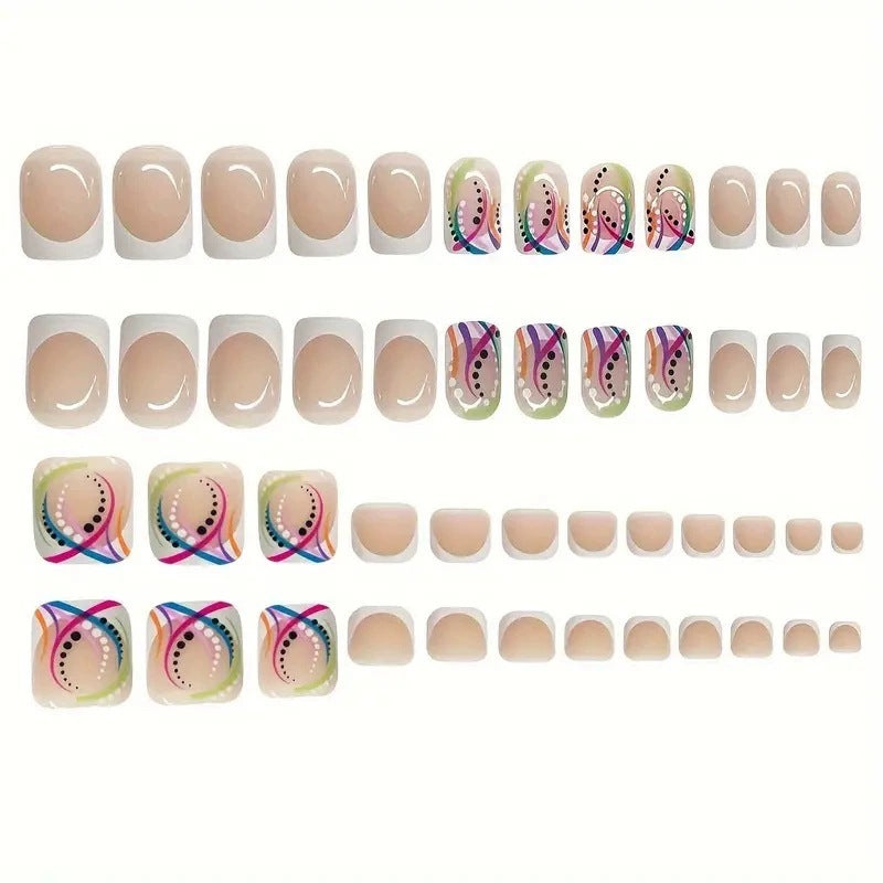 Artistic Geometric Nail Art Extensions Kalsten