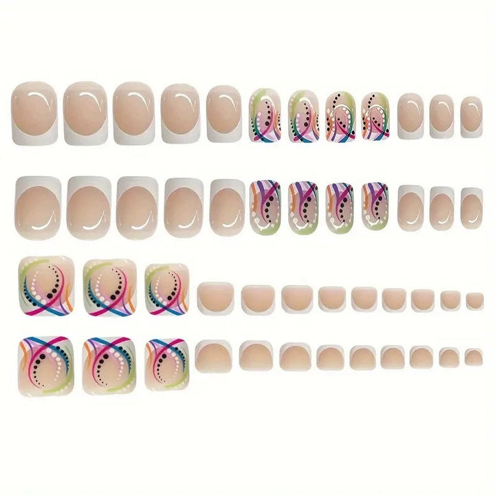 Artistic Geometric Nail Art Extensions Kalsten