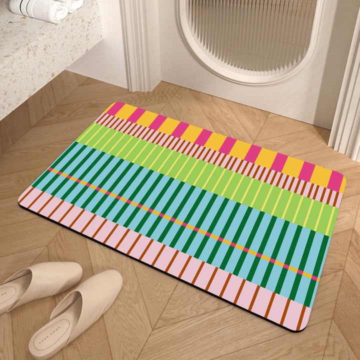 Cheerful Decorative Entrance Mat Kalsten