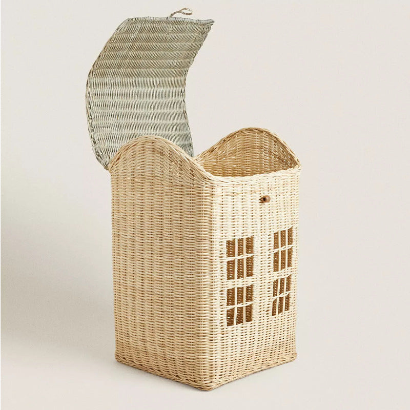 Decorative Woven House-Shaped Storage Basket Kalsten