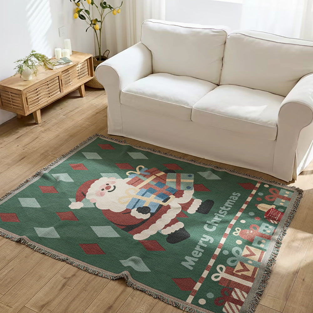Festive Holiday Themed Throw Blanket