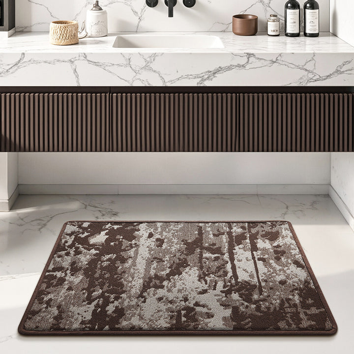 Abstract Pattern Anti-Fatigue Bath Mat