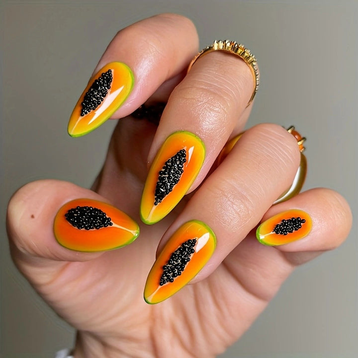 Nail art set with trendy glitter accents and eye-catching designs Kalsten