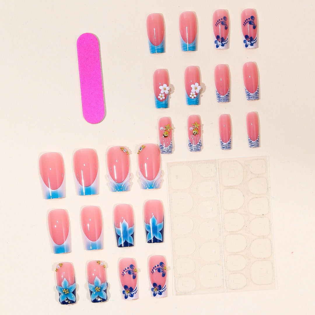 Tropical Floral 3D Nail Art Extensions Kalsten