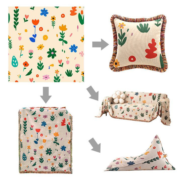 Cozy Graphic Throw Blanket