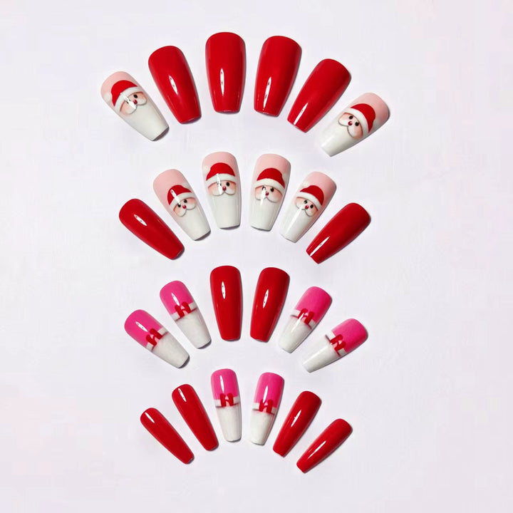 Festive artificial nails with Christmas motifs Kalsten