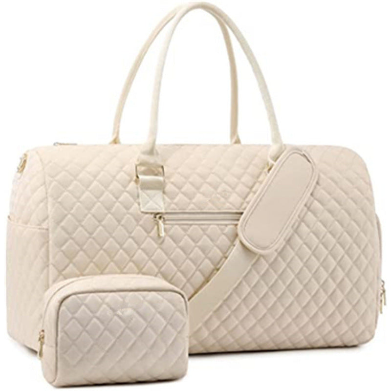 Quilted Weekender Duffle Bag Kalsten