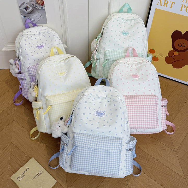 Fun Sparkly Star-Embellished School Backpack Kalsten
