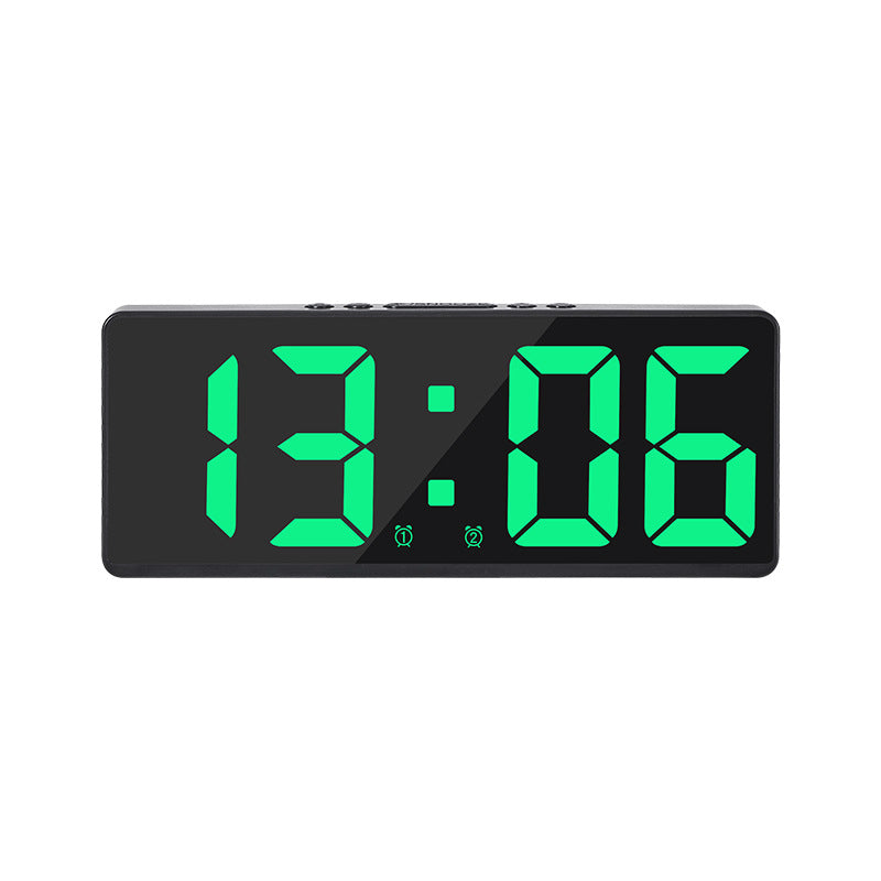 Digital LED alarm clock with large, light blue display and snooze function Kalsten