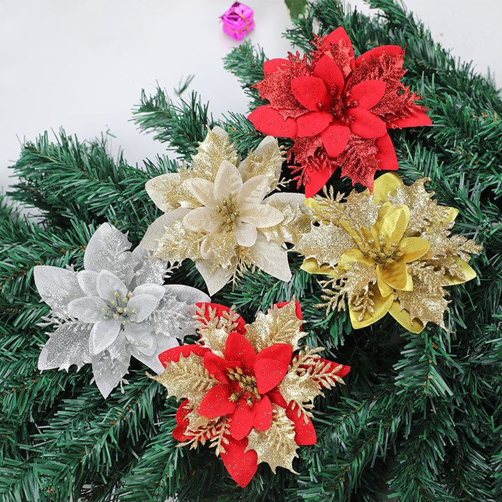 Decorative Glittering Floral Pin Kalsten