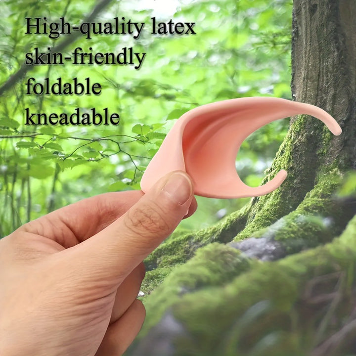Realistic silicone elf ears for sticking on short model