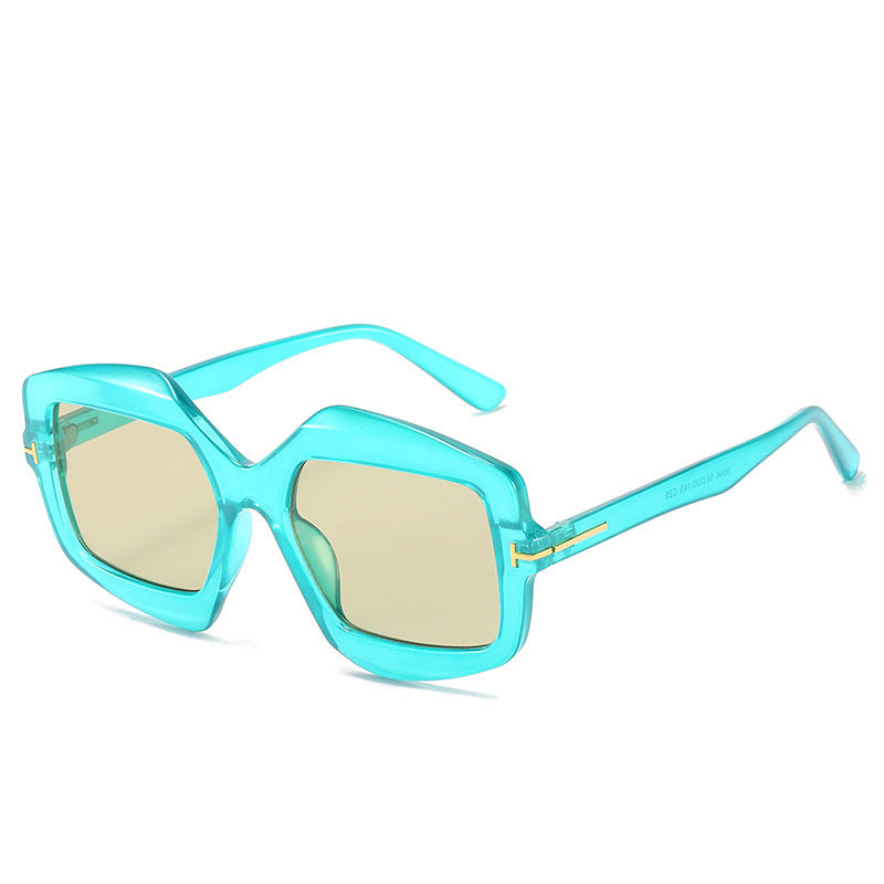 Bold Patterned Hexagonal Sunglasses Kalsten