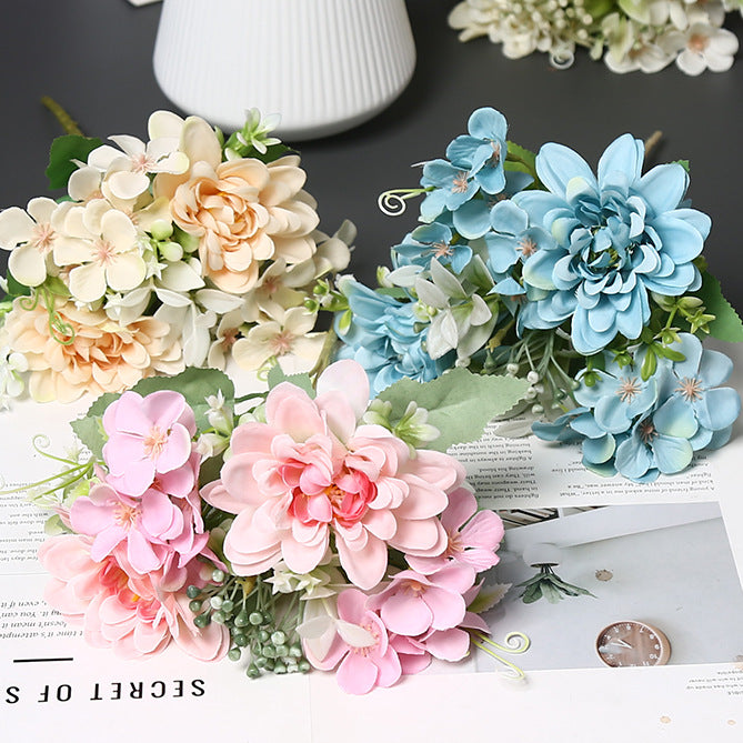 Elegant Synthetic Flower Bouquet for Home Decor