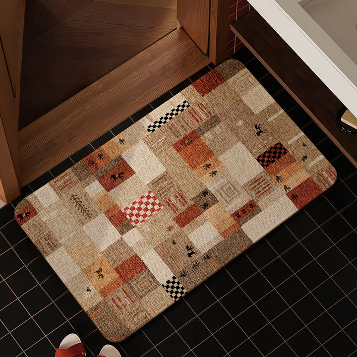 Decorative Star-patterned Bath Mat Kalsten