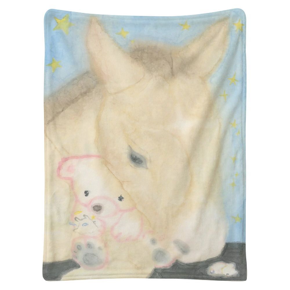 Cuddly Character-Themed Throw Blanket