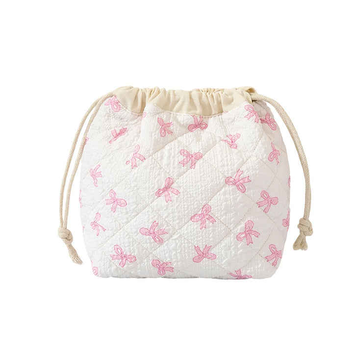 Quilted Floral Drawstring Bag Kalsten