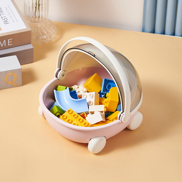 Creative Storage Cart with Transparent Lid Kalsten