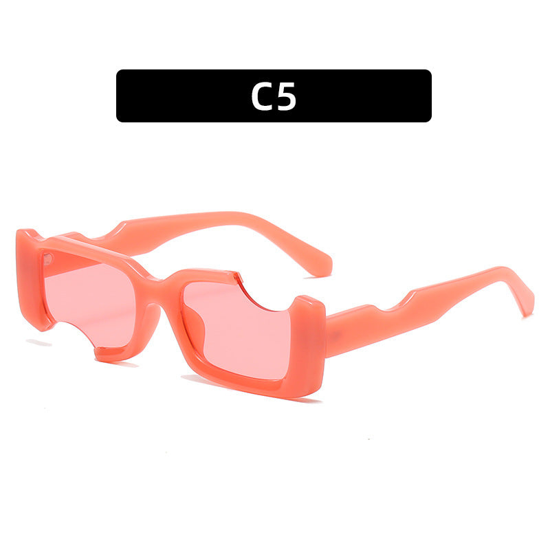 Avant-Garde Futuristic Shield Sunglasses