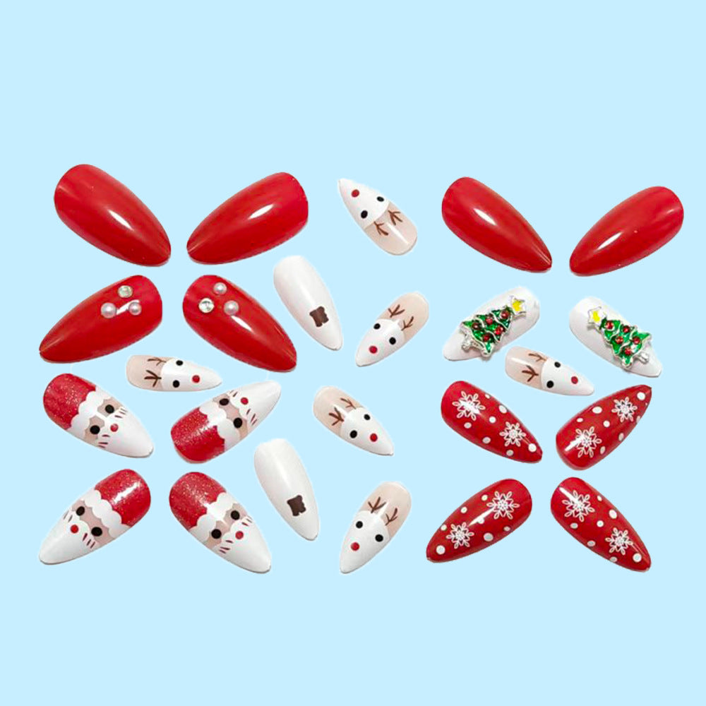 Festive art nails with Christmas motifs Kalsten 1787298489