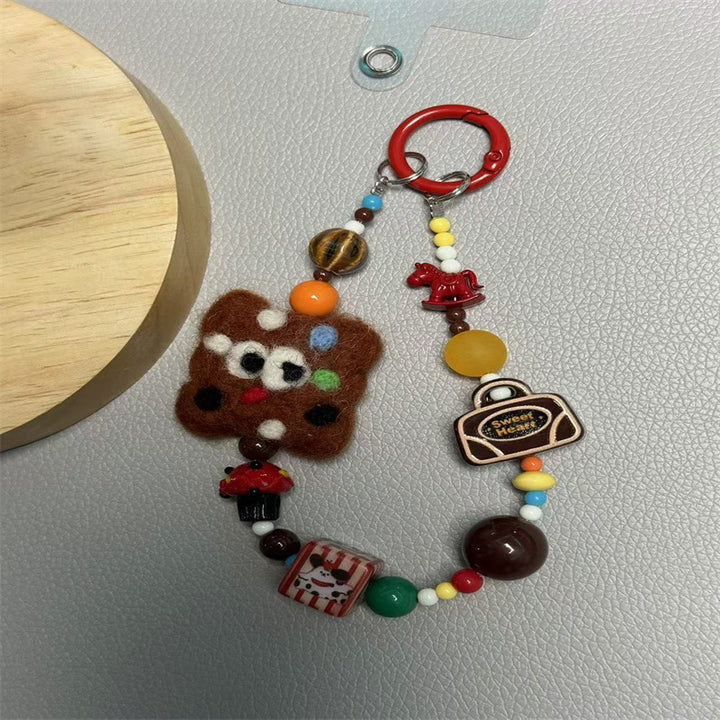 Playful Food-Themed Charm Keychain Kalsten
