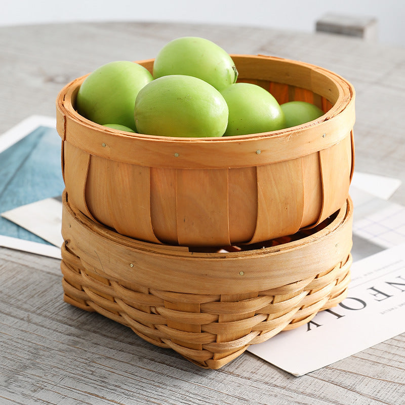 Unisex Round Storage Bowl made of natural wicker Kalsten